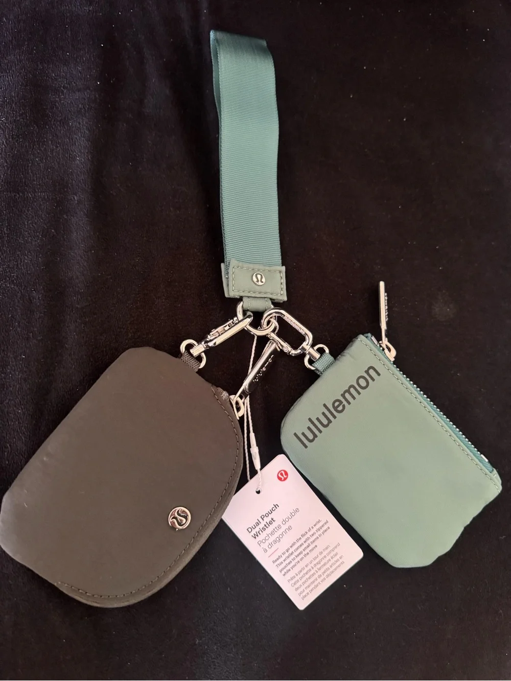 Dual pouch wristlet